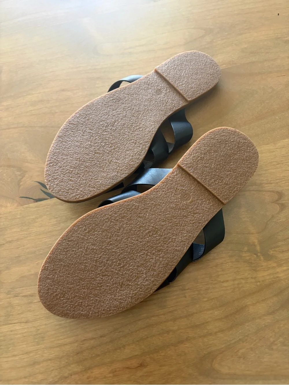 Madewell The Boardwalk Woven Slide Sandals in Black Size 10
